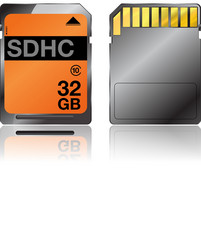 sdhc vector image