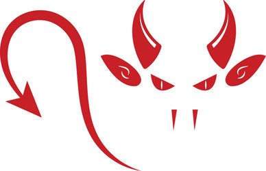 devil horns logo icon design vector image