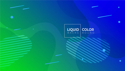 Liquid gradient colorful geometric background vector