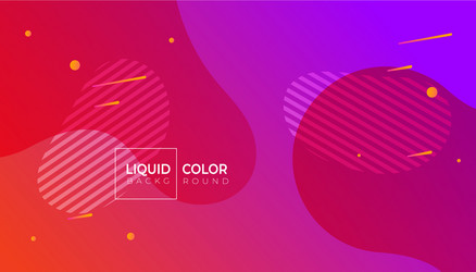 liquid gradient colorful geometric background vector image