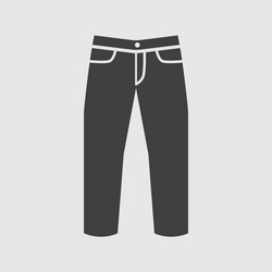 jeans icon vector image