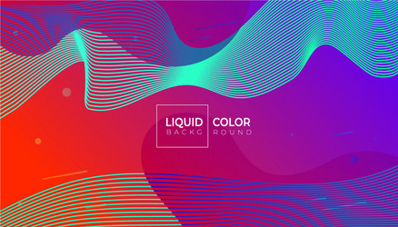 liquid gradient colorful geometric background vector image