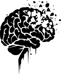 brain - high quality logo ideal for t-shirt vector