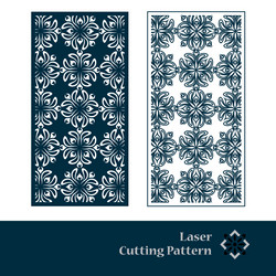 art deco laser cut pattern decorative panel vector image