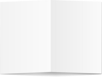 white blank paper card vector image