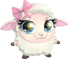 Little sheep vector