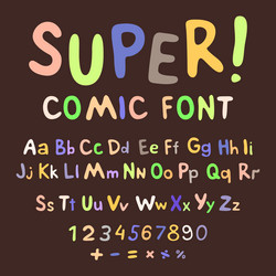 funny alphabet vector image