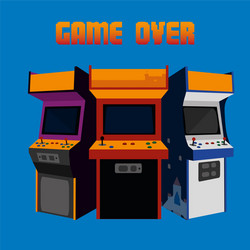 Arcade machine design vector