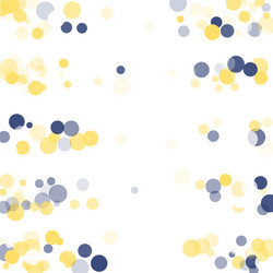 golden blue confetti transparent dots vector image