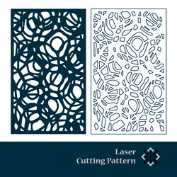 art deco laser cut pattern decorative panel vector image