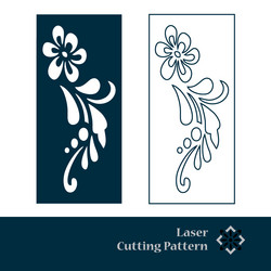 art deco laser cut pattern decorative panel vector image