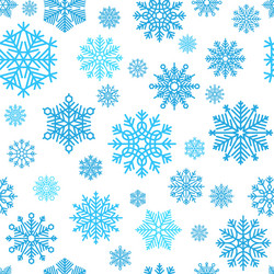 Winter snowflake pattern vector