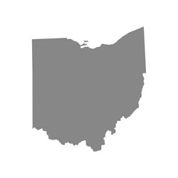 Map of the us state ohio vector