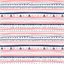 hand drawn seamless ethnic pattern vector image