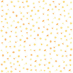 Seamless yellow flowers floral pattern vector