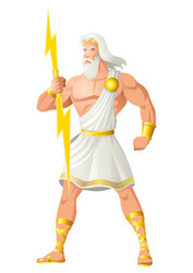 zeus the father of gods and men vector image