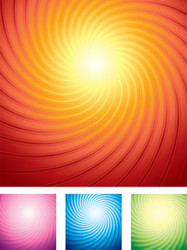 spiral sun background vector image