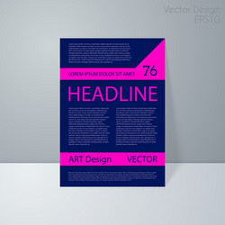 a magazine cover vector image