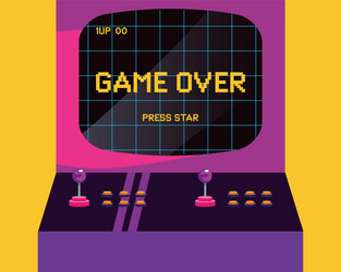 video game retro vector image