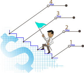 money chart vector image