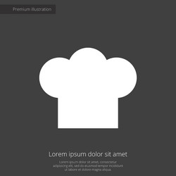 chef hat premium icon vector image