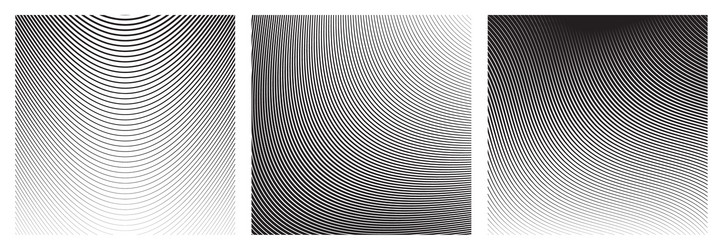 set wave oblique smooth lines pattern vector image