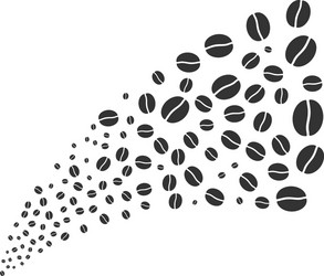 coffee bean source stream vector image