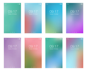 abstract bright blur backgrounds for smartphone vector image