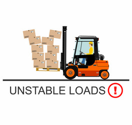 forklift safety vector image