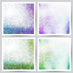 set of abstract backgrounds vector image