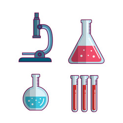 chemistry science poster icon vector image