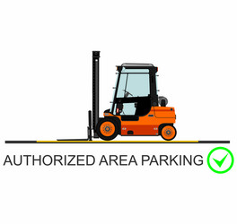 forklift safety vector image