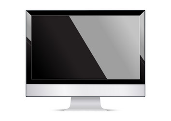 computer display monitor vector image