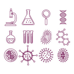 chemistry science poster icon vector image