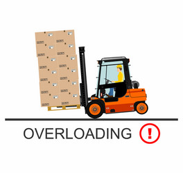 forklift safety vector image