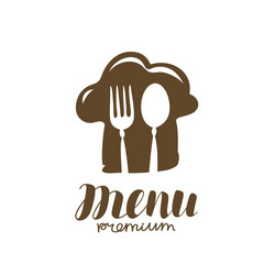 cooking logo food symbol for menu restaurant vector image