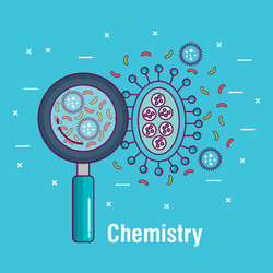 chemistry science poster icon vector image