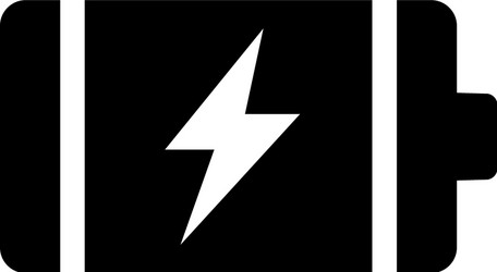 full charge battery flat icon vector image