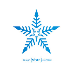 original snowflake on white background vector image