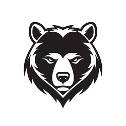 bear head concept logo vector image