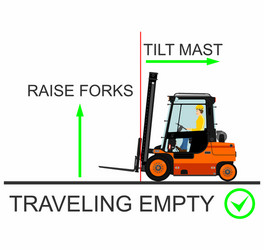 forklift safety vector image