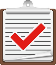 check list icon vector image