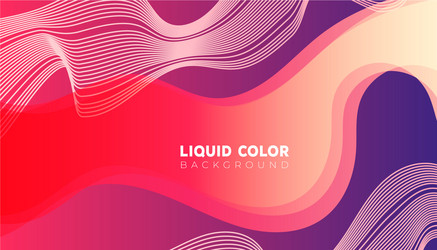 abstract modern liquid gradient waves sale banner vector image