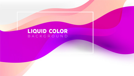 Trendy bright gradient colors with abstract fluid vector