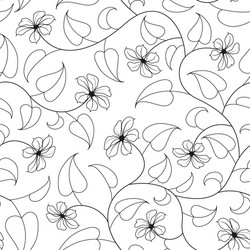 Floral oriental black isolated seamless background vector