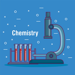 chemistry science poster icon vector image