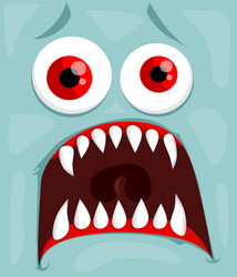 Cute monster face vector