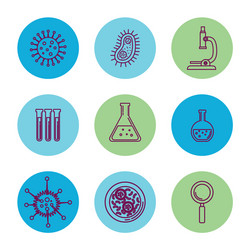 chemistry science poster icon vector image