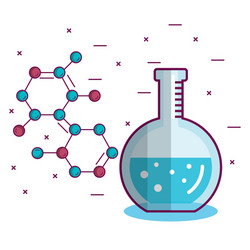 Chemistry science poster icon vector