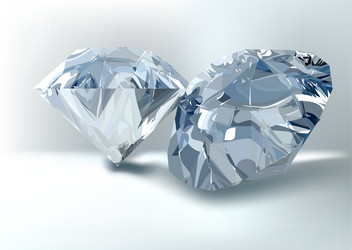 cut of gemstones round diamond vector image